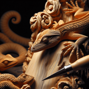 Read more about the article Lizard Wood Carving: Whittling Projects