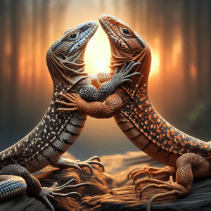 Read more about the article Lizard Wrestling Reptile Warriors