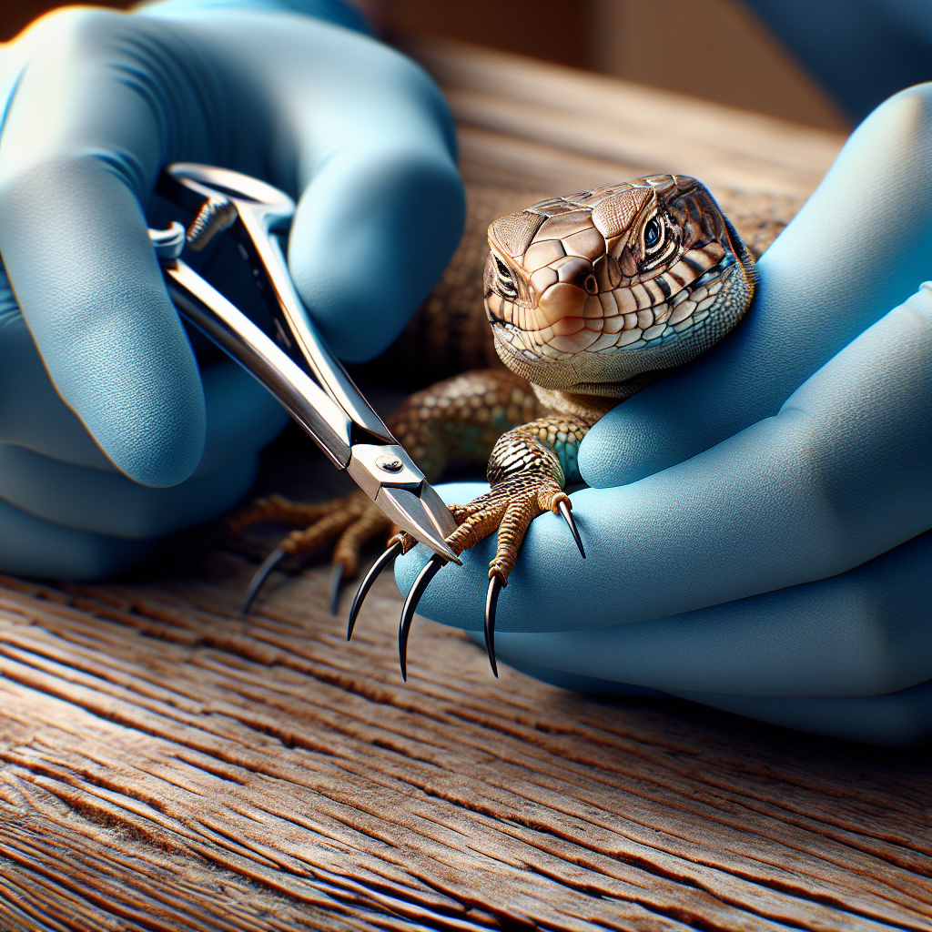 You are currently viewing Trimming nails in ground-dwelling lizards