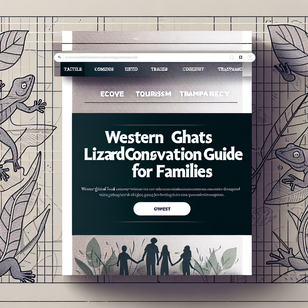 You are currently viewing Western Ghats Lizard Conservation: A Family Guide