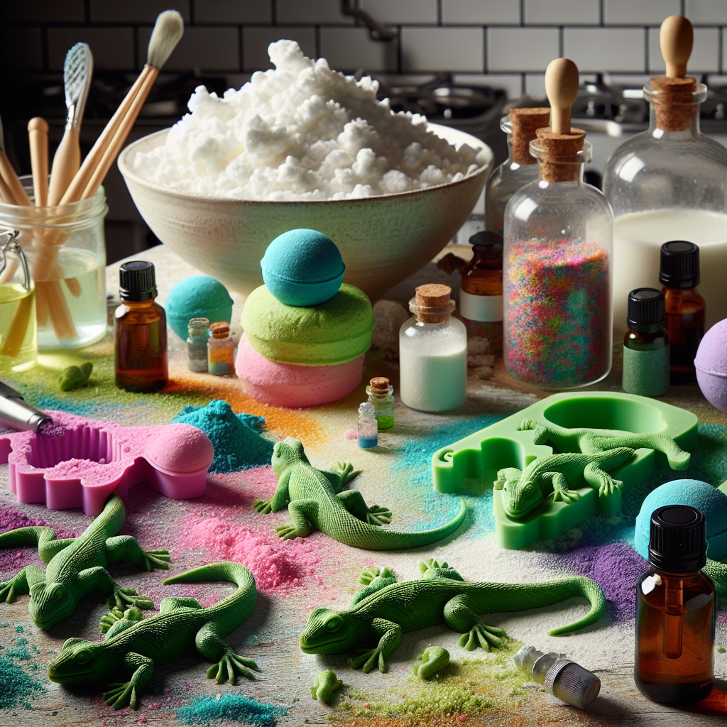 You are currently viewing Lizard Bath Bomb Creations: Family-Friendly DIY Fun