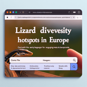 Read more about the article Lizard Diversity Hotspots in Europe: A Family Adventure