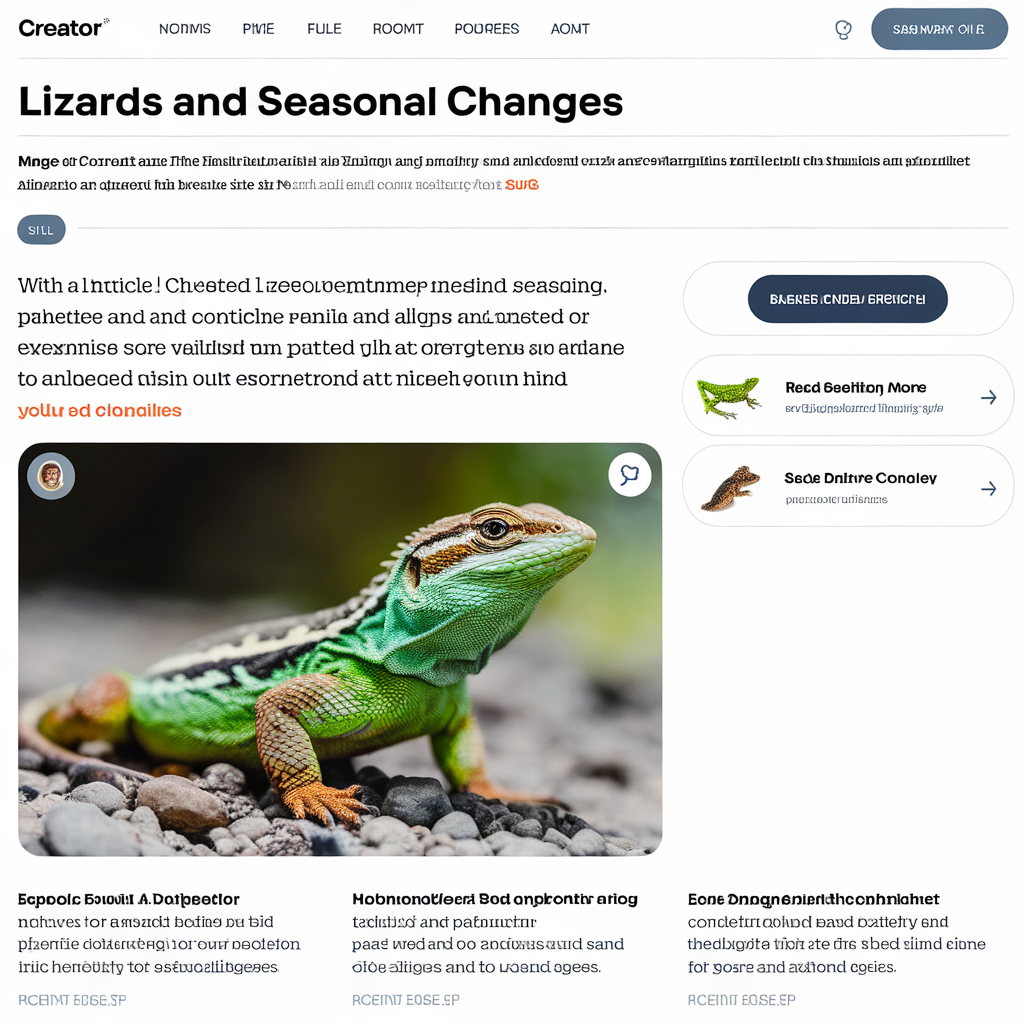 You are currently viewing Lizards and Seasonal Changes: A Parent’s Guide