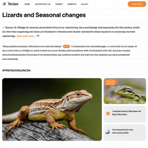 Read more about the article Lizards and Seasonal Changes: A Beginner’s Guide